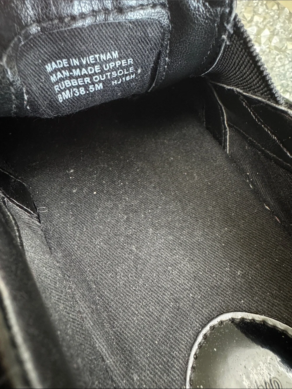 Michael Kors Black Logo-Print Slip-On Flats with White Sole